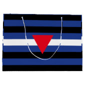 Leder Queer Pride-Flagge Große Geschenktüte (Rückseite)
