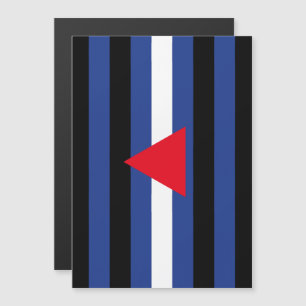 Leder Queer Pride-Flagge Magneteinladung