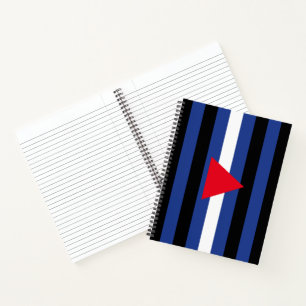 Leder Queer Pride-Flagge Notizblock