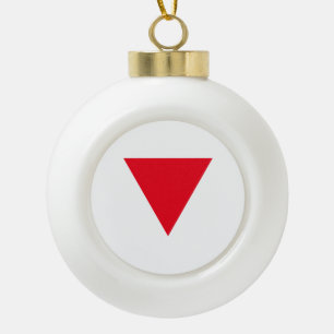 Leder Queer Stolz Keramik Kugel-Ornament