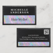 Leder | Regenbogenflüssig Terminkarte (Vorne/Hinten)