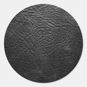 Leder Runder Aufkleber