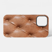 Leder Sofa Hintergrund iPhone Hülle (Rückseite (Horizontal))