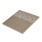 Leder-&-Spitze-Hochzeit Fliese (Seite)