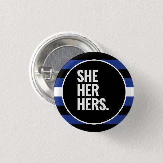 Leder Stolz Button (Vorne & Hinten)
