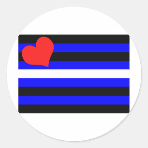 LEDER-STOLZ-FLAGGE RUNDER AUFKLEBER