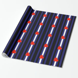 LEDER-STOLZ-GESTREIFTES-HERZ-HORIZONTAL - 2014 PRI GESCHENKPAPIER