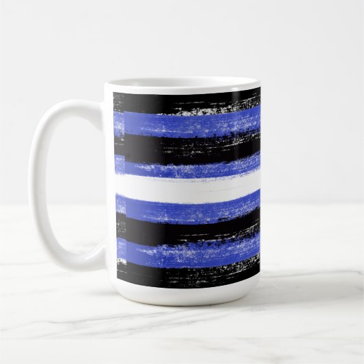 Leder-Stolz-Streifen Kaffeetasse (Links)