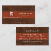 Leder-u. Pelz-Visitenkarten Visitenkarte (Vorne/Hinten)