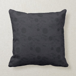 Leder-und Blumen-Effektthrow-Kissen Kissen
