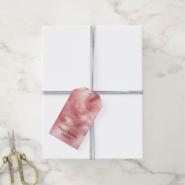 Leder und Fell aus rosa Imitaten Geschenkanhänger