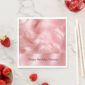 Leder und Fell aus rosa Imitaten Serviette (Beispiel)