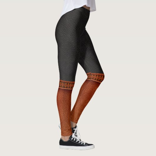 Leder und Stiefel ILLUSION Pop Leggings (Rechts)