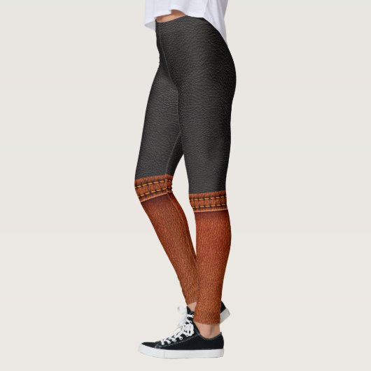 Leder und Stiefel ILLUSION Pop Leggings (Links)