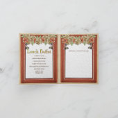 Leder- und Veloursleder-Textur-Kunst-Paar-Dusche Einladung (Innenseite)