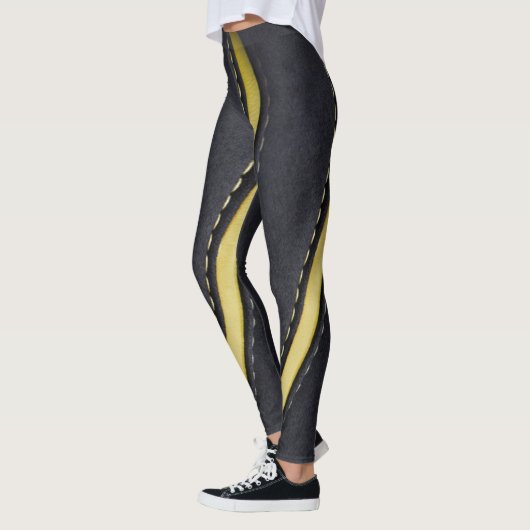 Leder und Wildleder Leggings (Links)