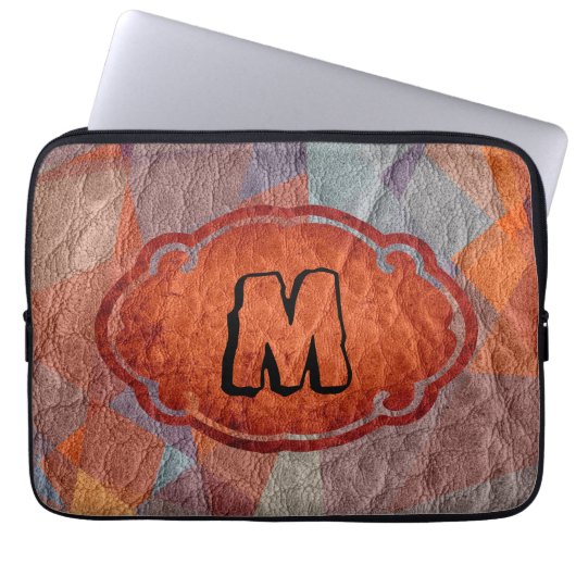 Leder Vintage Laptopschutzhülle (Vorderseite)