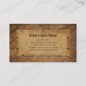 Leder Visitenkarte (Rückseite)