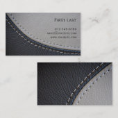 Leder. Visitenkarte (Vorne/Hinten)