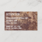 Leder Visitenkarte (Rückseite)