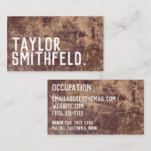 Leder Visitenkarte (Vorne/Hinten)