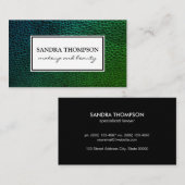 Leder/Weißrahmen für zeitgenössische Imitate Visitenkarte (Vorne/Hinten)