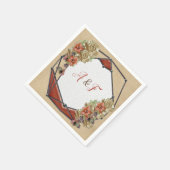 Leder & Wildleder Textur Art Napkins Serviette (Ecke)