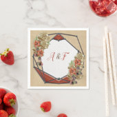 Leder & Wildleder Textur Art Napkins Serviette (Beispiel)
