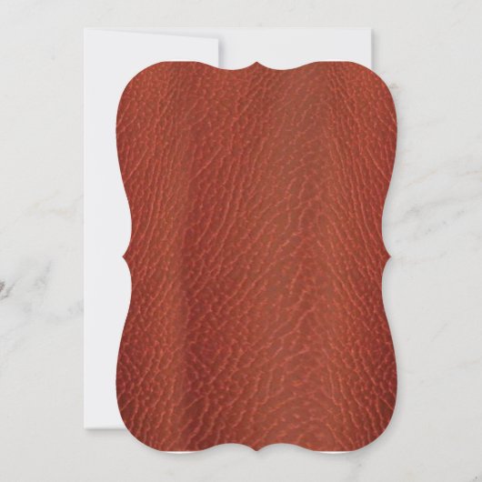 Leder & Wildleder Textur Junggeselinnen-Abschied Einladung (Rückseite)