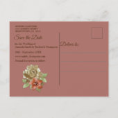 Leder & Wildleder Textur Kunst retten Termine Ankündigungspostkarte (Rückseite)