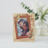 Leder & Wildleder Textur Kunst retten Termine Ankündigungspostkarte (Stehend Vorderseite)