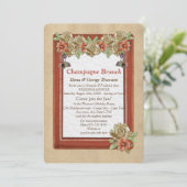 Leder & Wildleder Textur Polterabend Einladung (Stehend Vorderseite)