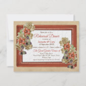 Leder & Wildleder Textur Probe Dinner Einladung (Vorderseite)