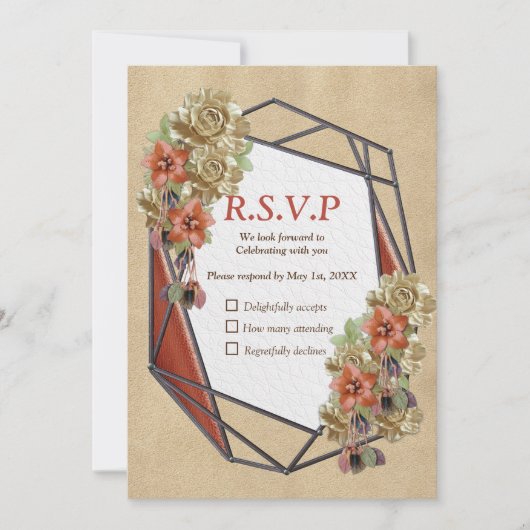 Leder & Wildleder Textur UAWG Einladung (Vorderseite)