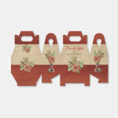 Lederarbeit in Blume über Wildleder Geschenkschachtel (Ungefaltet)