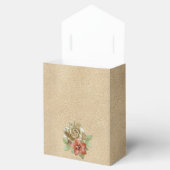 Lederarbeit in Blume über Wildleder Geschenkschachtel (Geöffnet)