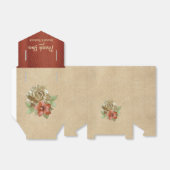 Lederarbeit in Blume über Wildleder Geschenkschachtel (Ungefaltet)