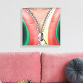 Lederaussehende Wanddekor Leinwanddruck (Insitu (Wohnzimmer))