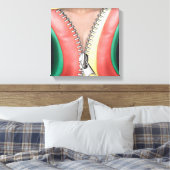 Lederaussehende Wanddekor Leinwanddruck (Insitu (Schlafzimmer))