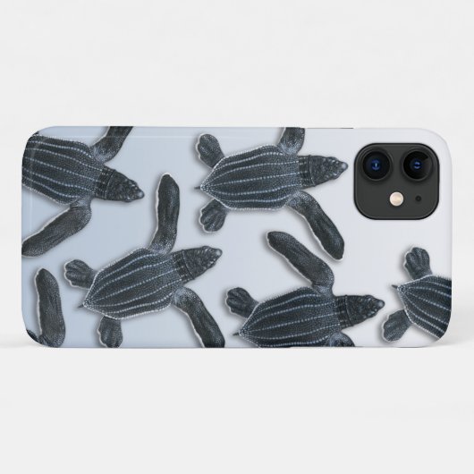 Lederback Sea Turtle iPhone Case (Rückseite (Horizontal))