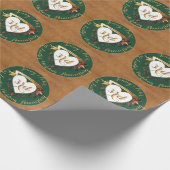 Lederbild zum 3. Geburtstag Geschenkpapier (Ecke)