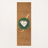 Lederbild zum 3. Geburtstag Yogamatte (Vorderseite)