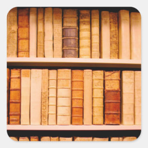 Lederbindbücher aus dem 17. Jahrhundert Quadratischer Aufkleber