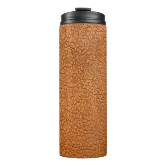 Lederbraun nah thermosbecher (Vorderseite)