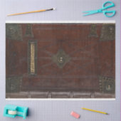 Lederbuch-Decoupage Seidenpapier (Basteln)