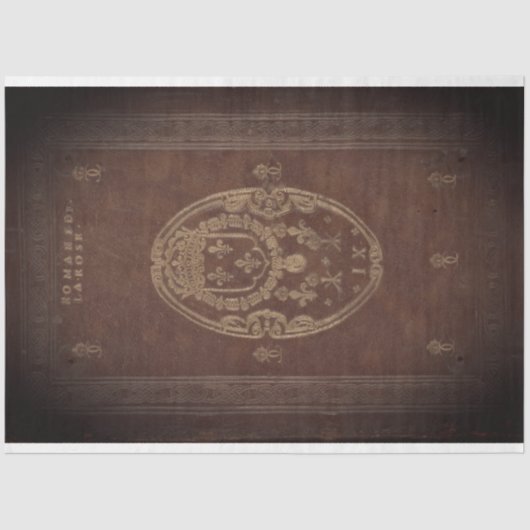 Lederbuch-Decoupage Seidenpapier (Vorderseite)