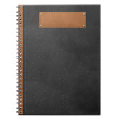 Lederdecke Notizblock (Vorderseite)