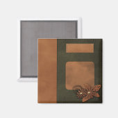 Lederdekoration Magnet (Vorderseite/Rückseite)