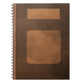 Lederdekoration Notizblock (Vorderseite)