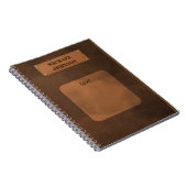 Lederdekoration Notizblock (Rechte Seite)